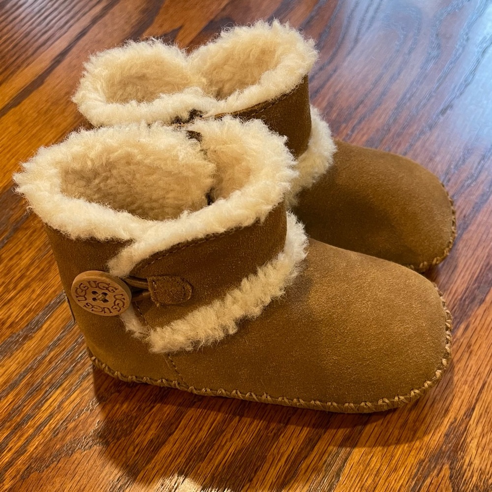 UGG Lemmy II 1018136I Toddler Kid's Chestnut Suede & Sheepskin Bootie UGG369